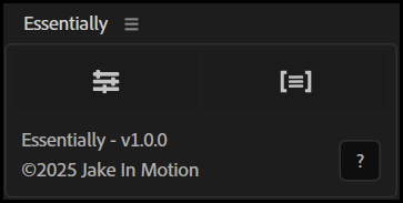 Controls for Texture Looper, an Adobe After Effects script created by Jake Bartlett