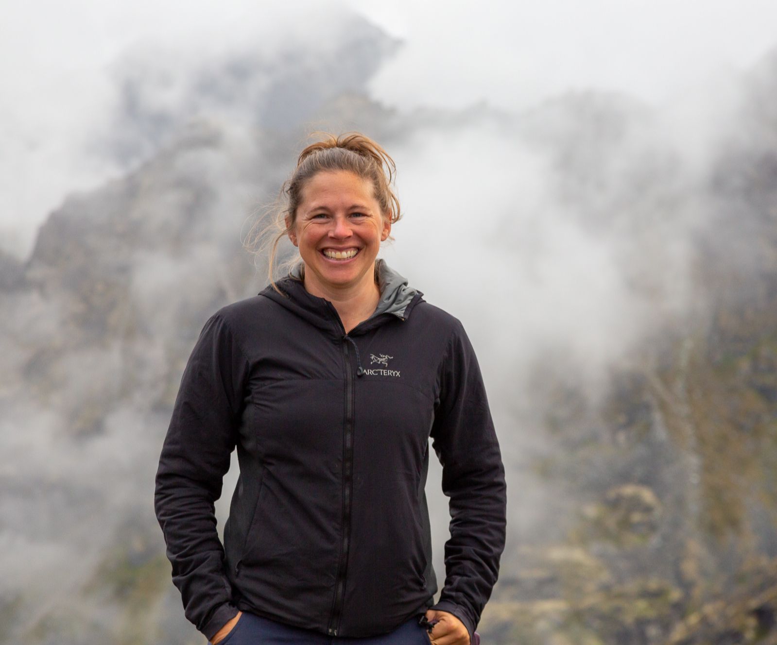 Sarah Holding a Workout pose