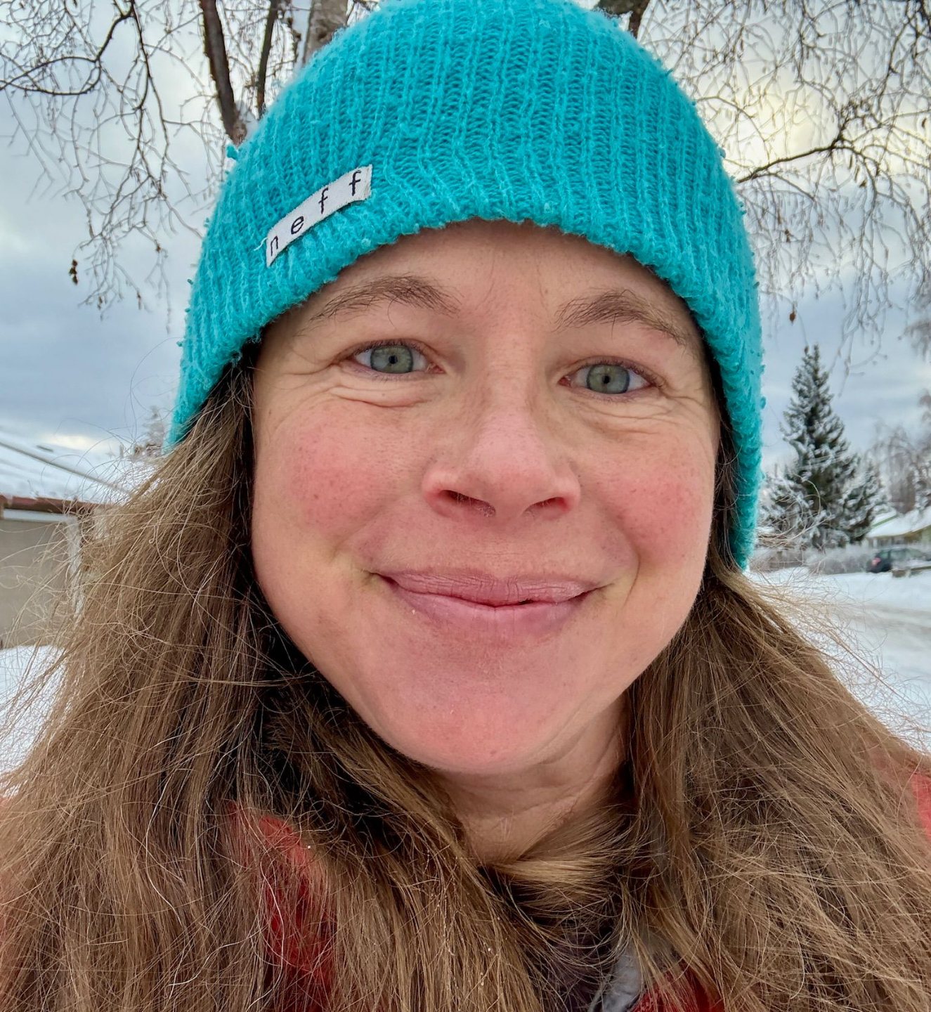 Sarah Holding a Workout pose