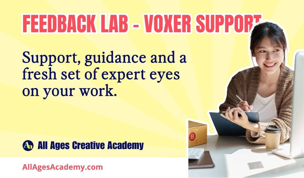 feedback lab - voxer support - a fresh set of eyes n your work.
