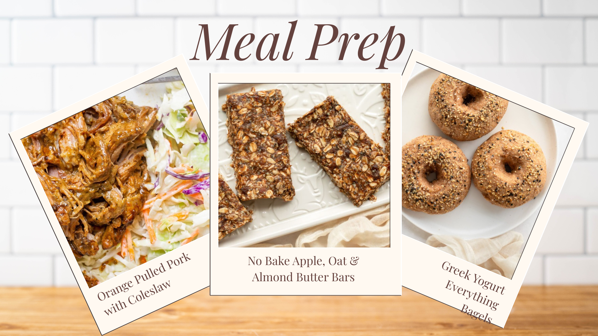 Collage of three meal prep recipes previously sent in the Recipe of the Day email