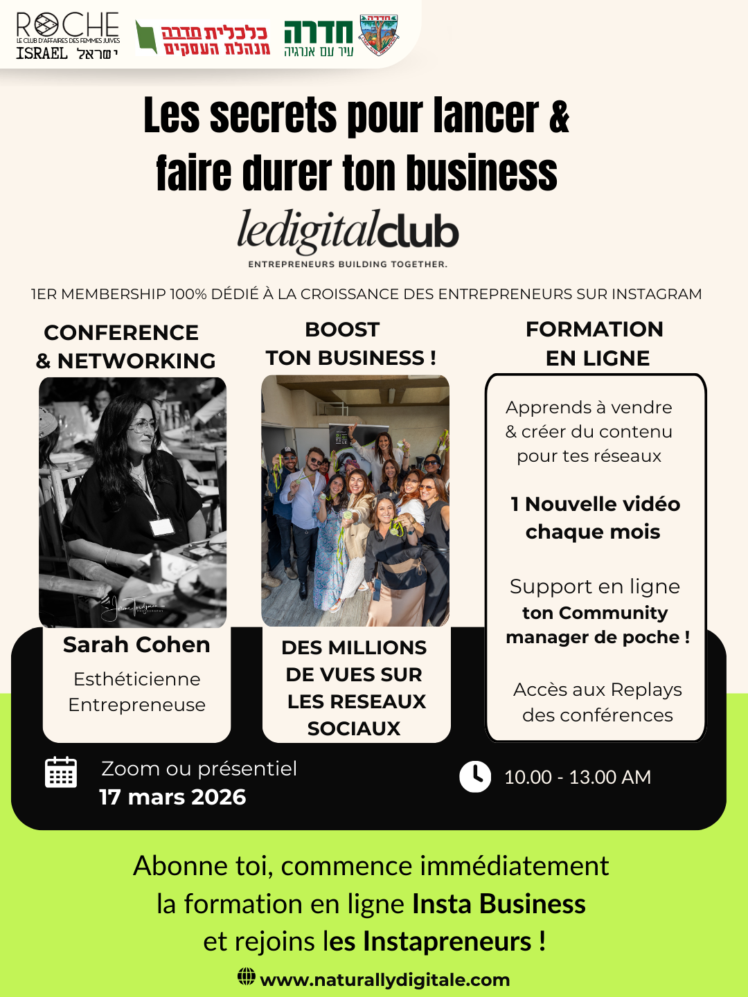 formation Instagram pour entrepreneurs, contenu Instagram business