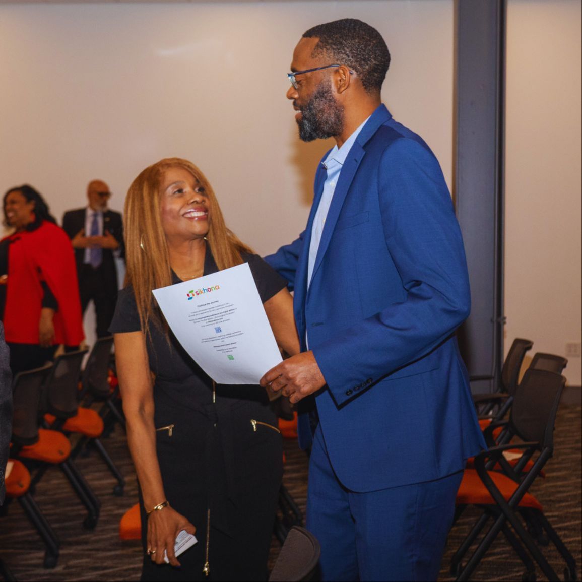 Dr. Michael Thompson speaking or preparing in front of the Road to WHY broadcast setup.