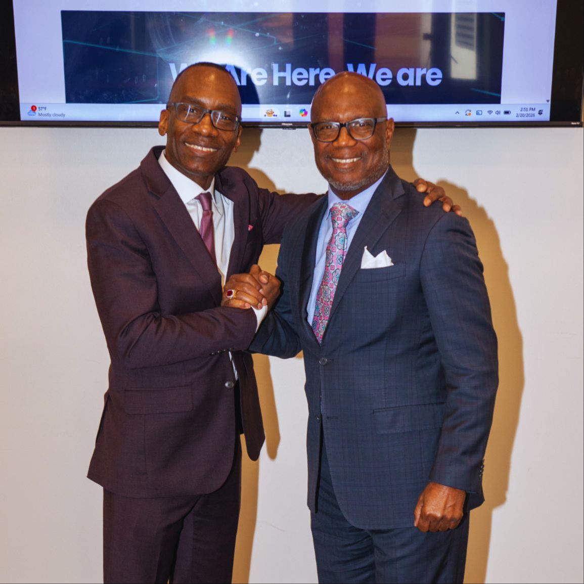 Dr. Michael Thompson speaking or preparing in front of the Road to WHY broadcast setup.