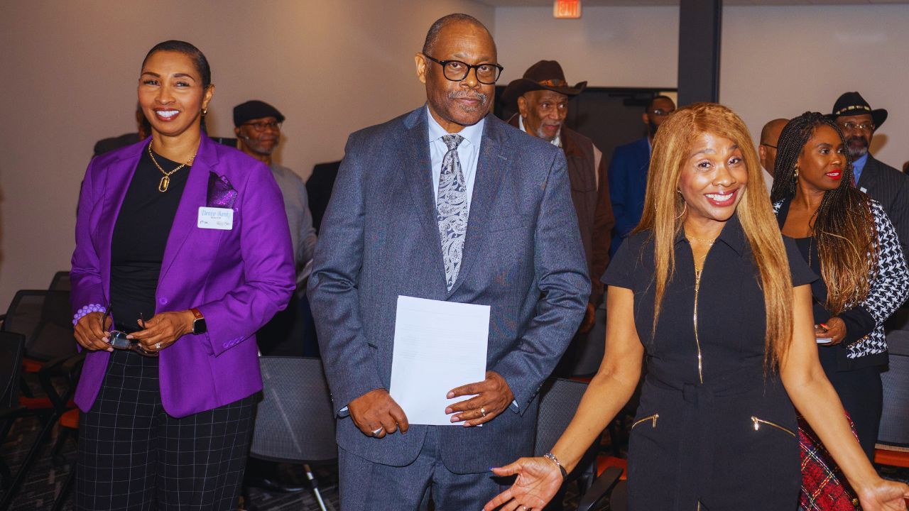 Dr. Michael Thompson speaking or preparing in front of the Road to WHY broadcast setup.