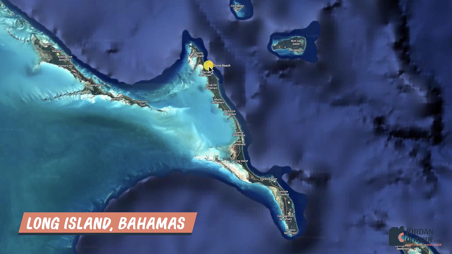 Stone Beach, Long Island, Bahamas