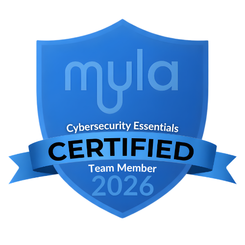 Myla Training — Cybersecurity Essentials Certificate of Completion