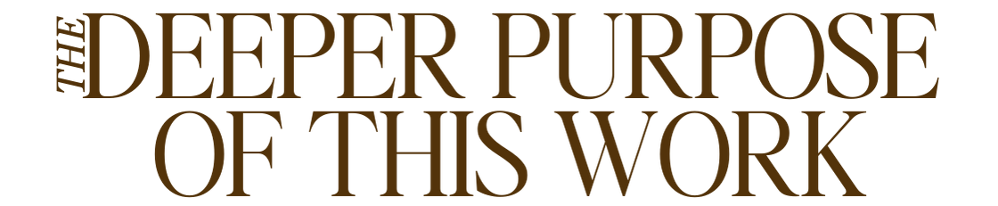 The deeper purpose of this work