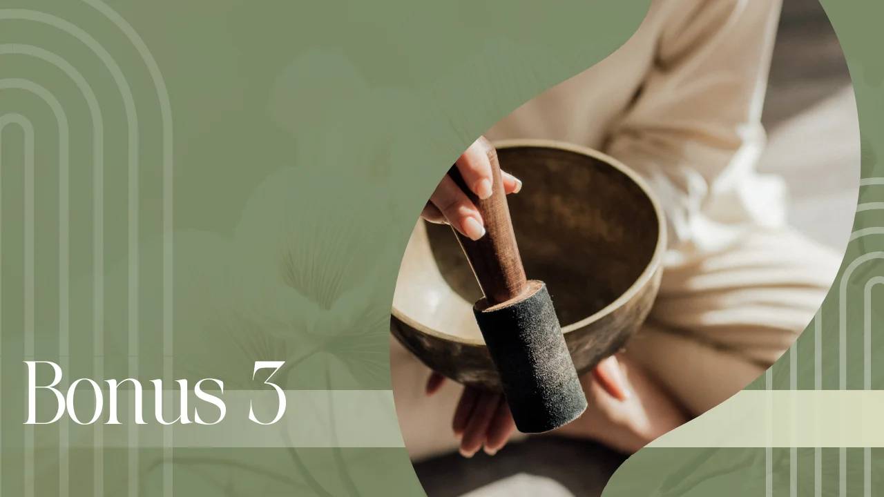 ole psyykkisesti vahva verkkovalmennuksen bonuksen kansi, jossa äänilmaljaa soittava nainen