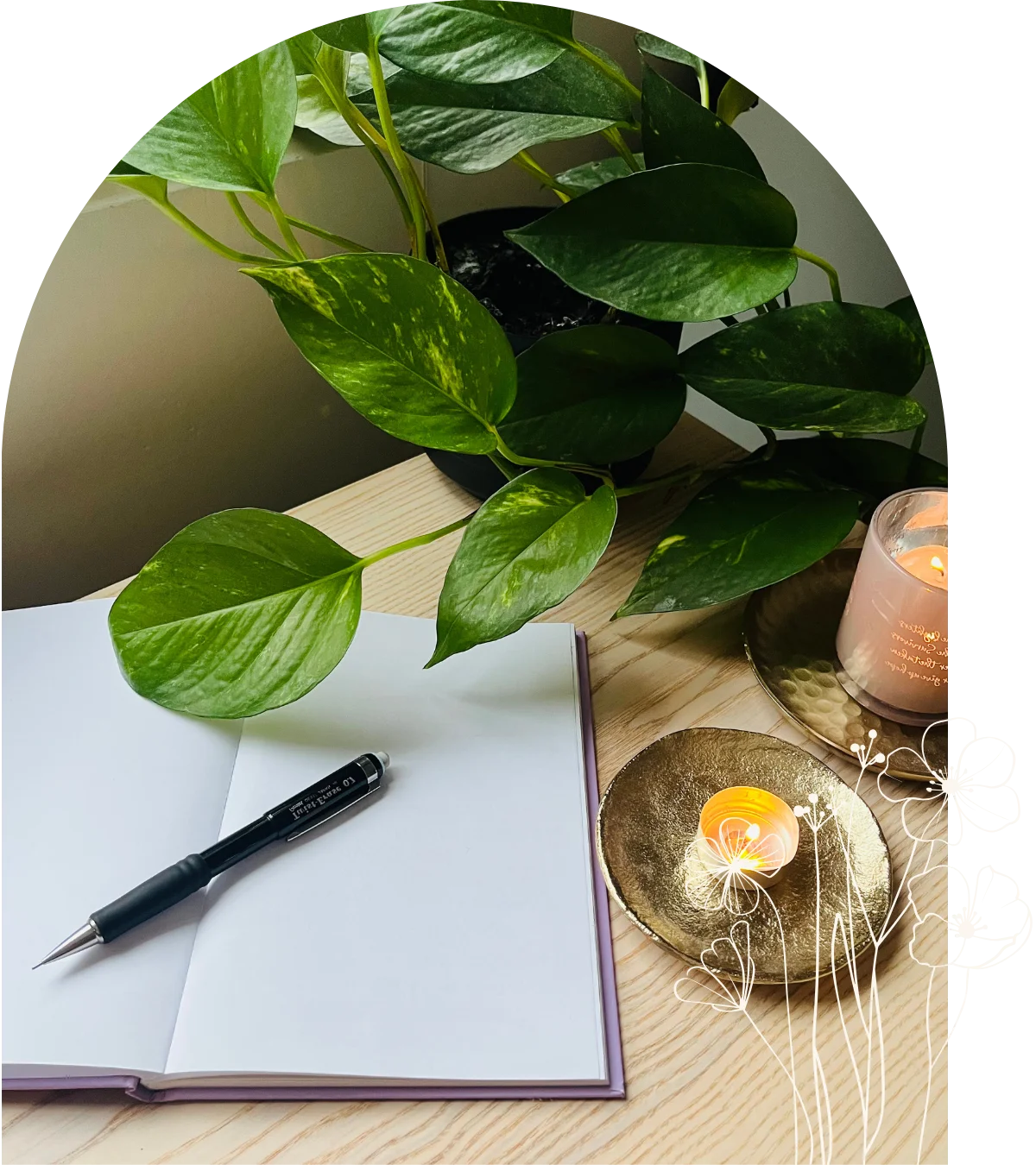 hyvinvointivalmennuksen muistiinpanovälineitä