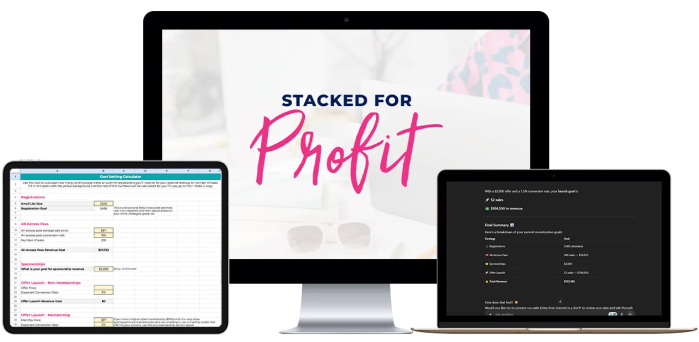 Record-Breaking Launch summit is a free 4-day event to grow your course business, bust through sales plateaus, and break your course launch record in 2026  —  without launching something new every 3 months. Leave with a summit plan AND actionable strategies to optimize and amplify what you’ve already created & get it in front of THOUSANDS of dream students!