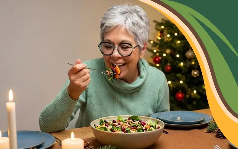 a mature woman sitting on a pillow on the floor back to the camera looking at the small window on the wall