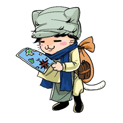 にゃんこ先生（指差し）