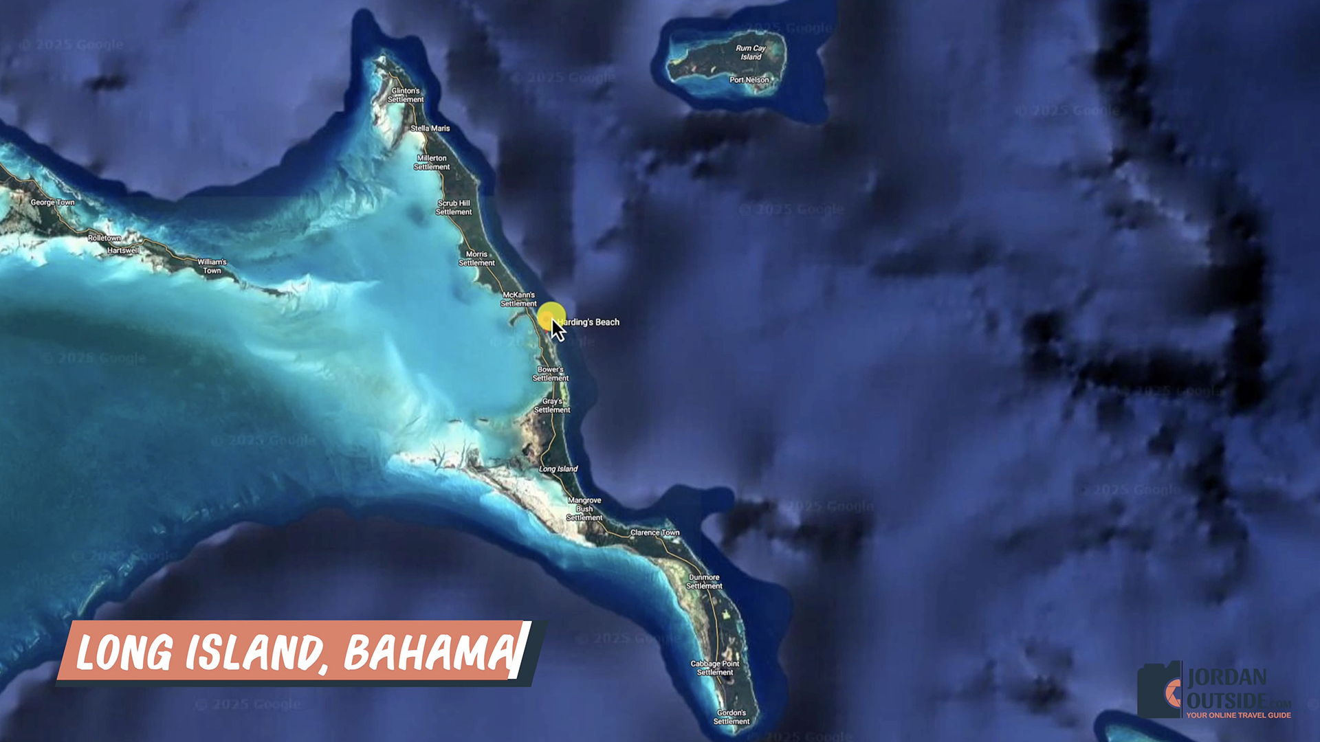 Harding's Beach, Long Island, Bahamas