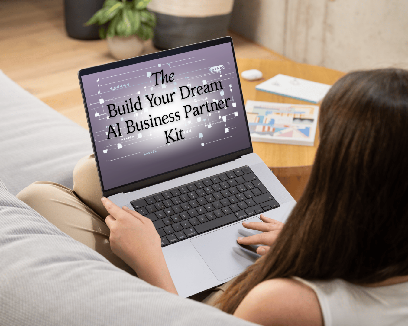 Woman looking at AI Kit