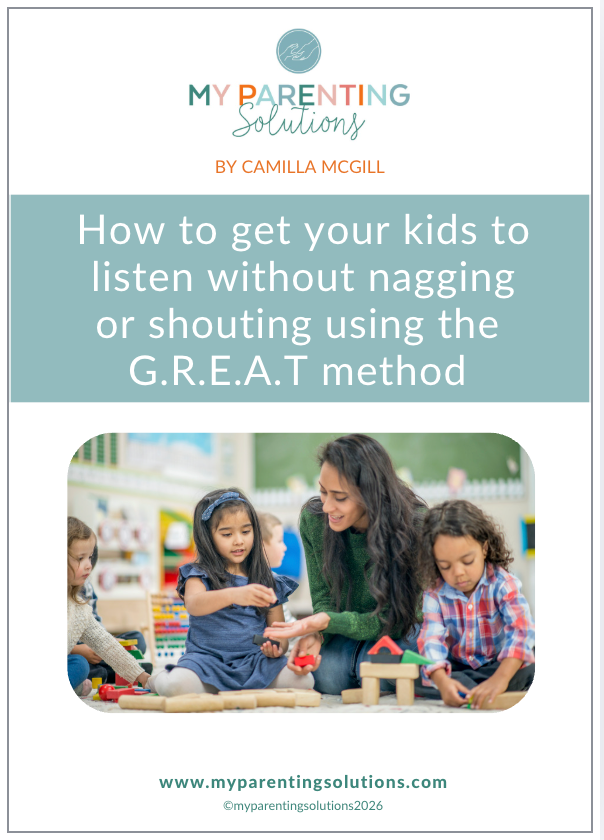 Free parenting guide: how to get your child to listen without nagging or shouting