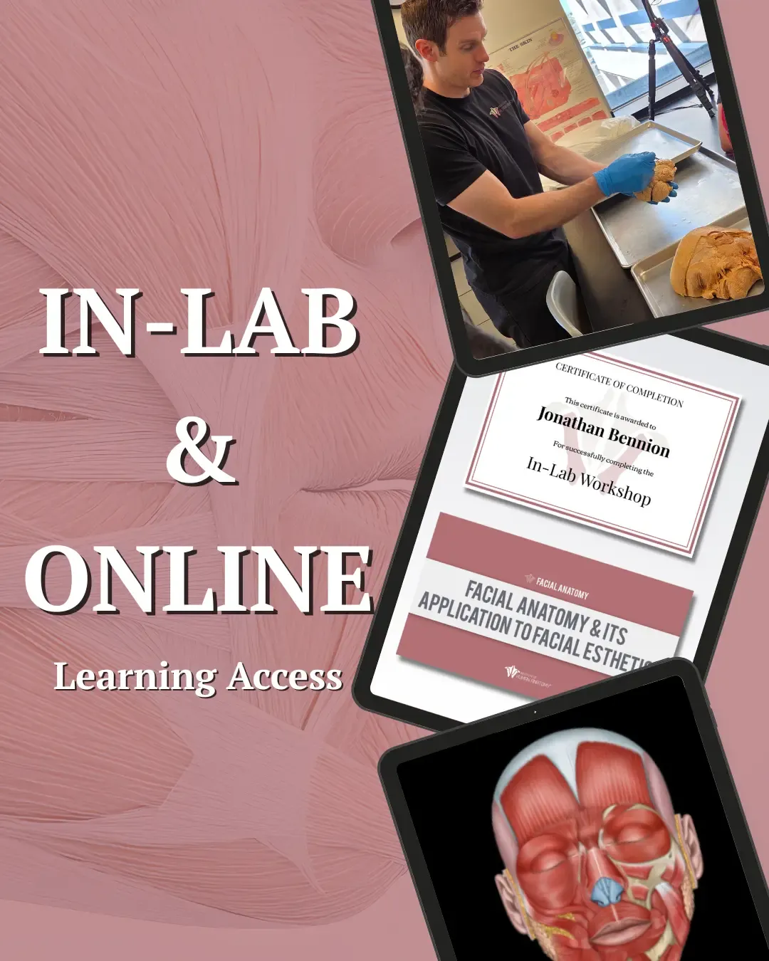 In-Person Lab Workshop and Bonus Online Facial Course Pack