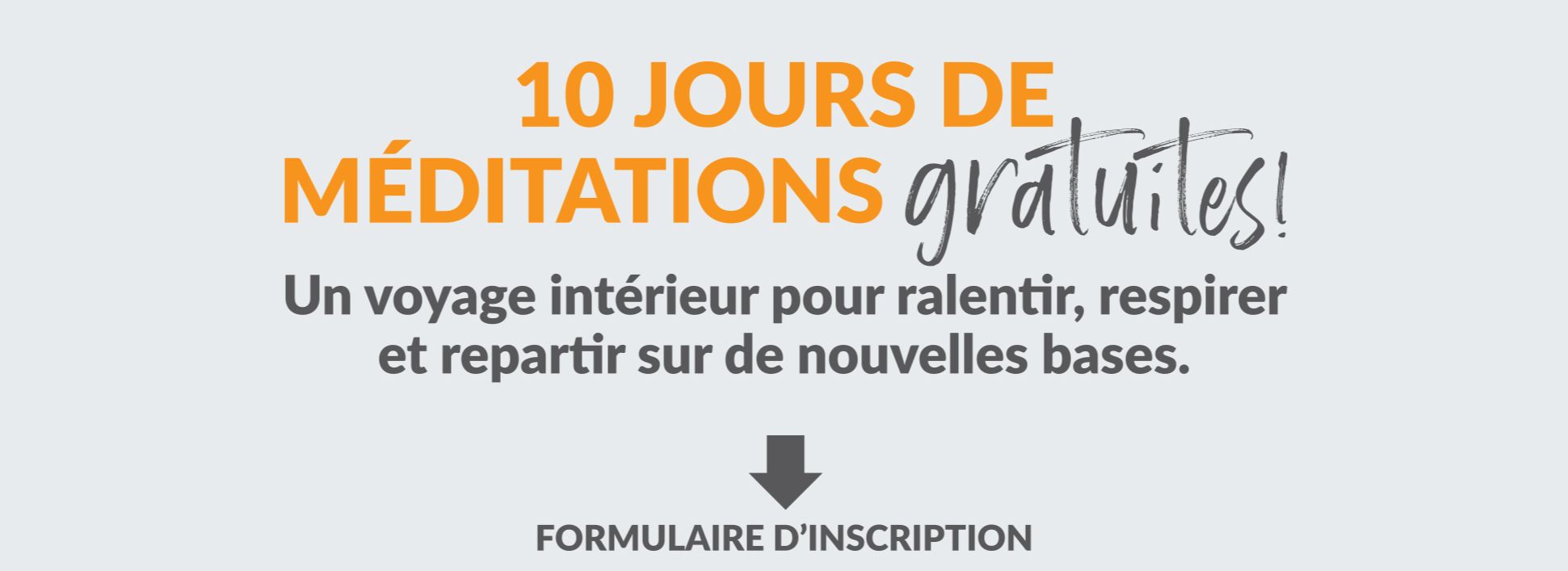 Prends le contrôle de ton bien-être. Méditations gratuites