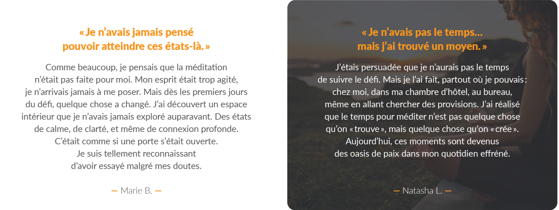 Méditation pleine conscience peut être la solution pour toi si : mental agité, sensation de saturation, envie de pleurer et plus