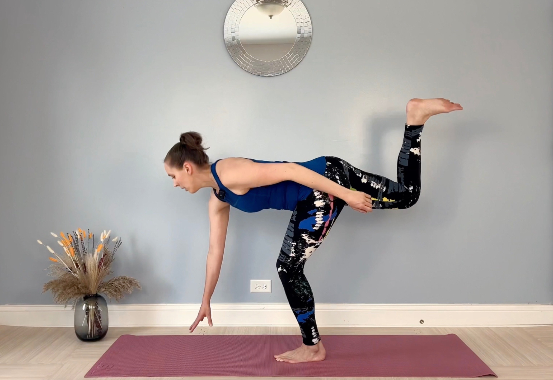 Shannon Hershman on Pilates reformer at Centered on North in Chicago, IL.