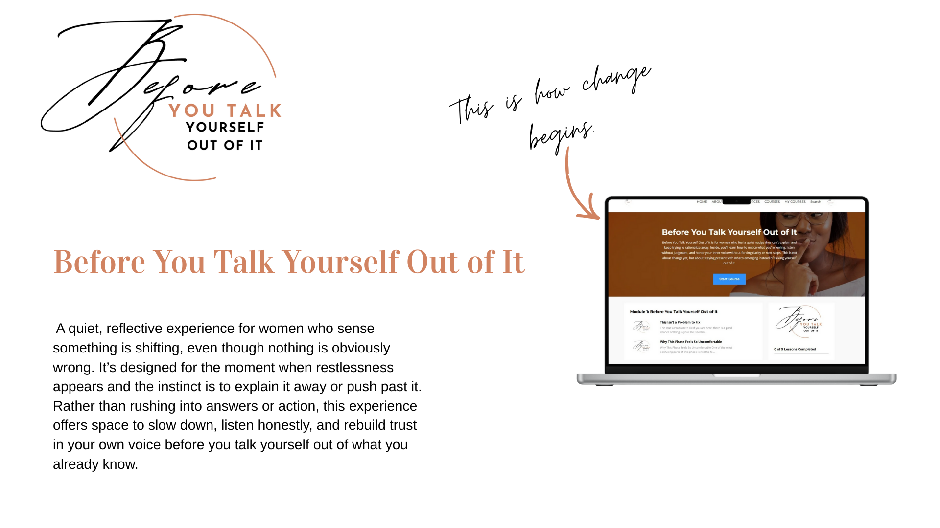 Before you talk yourself out of it