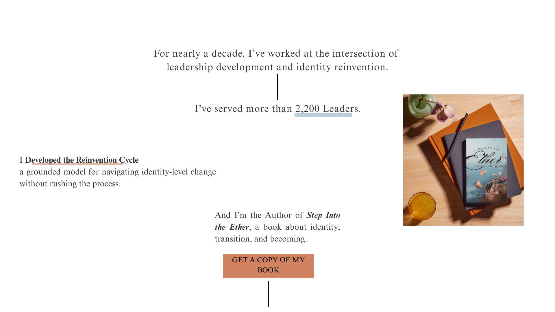 I work at the intersection of leadership development and reinvention