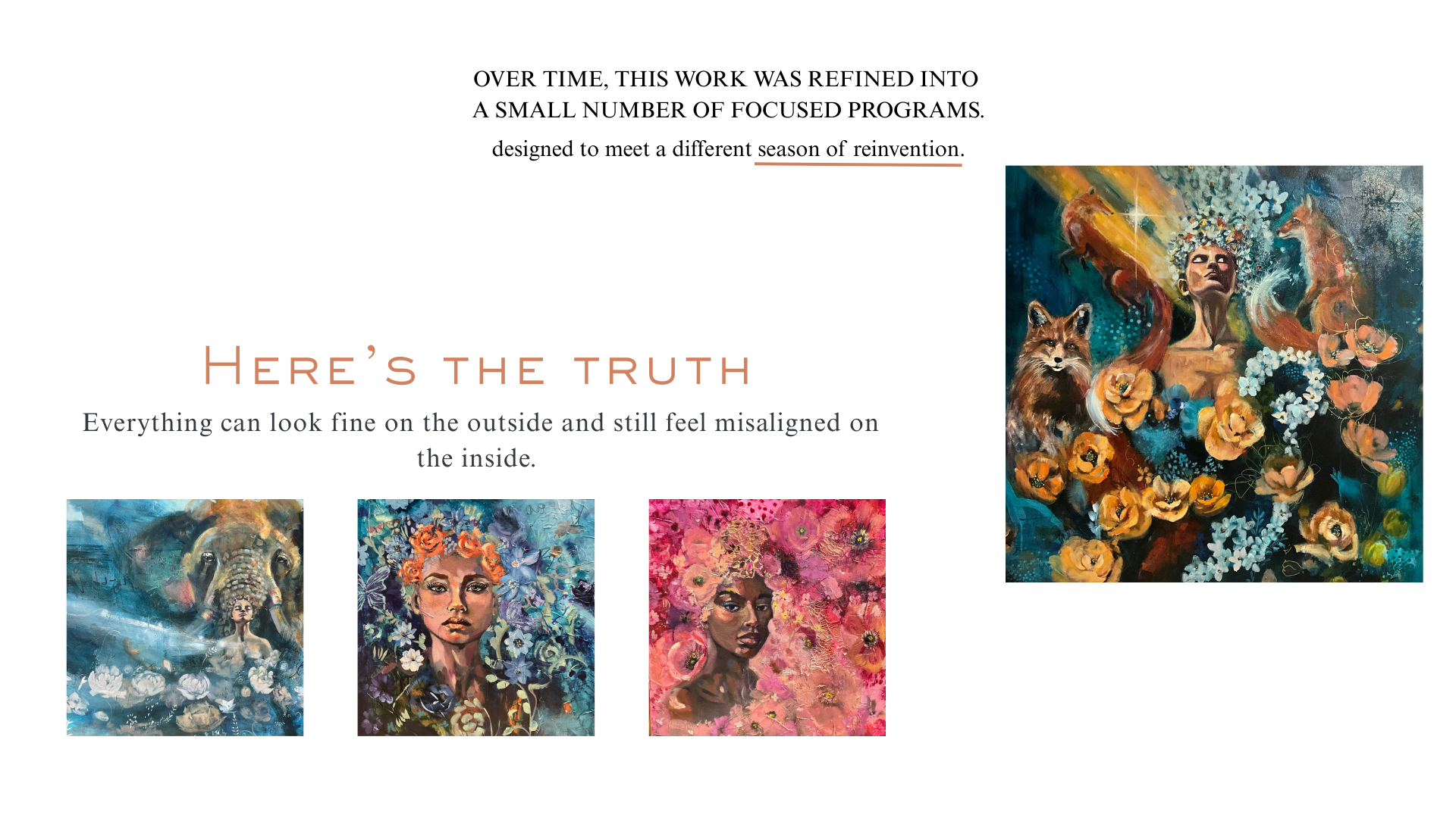 Here's the truth. Everything can look fine on the outside and still feel misaligned on the inside.