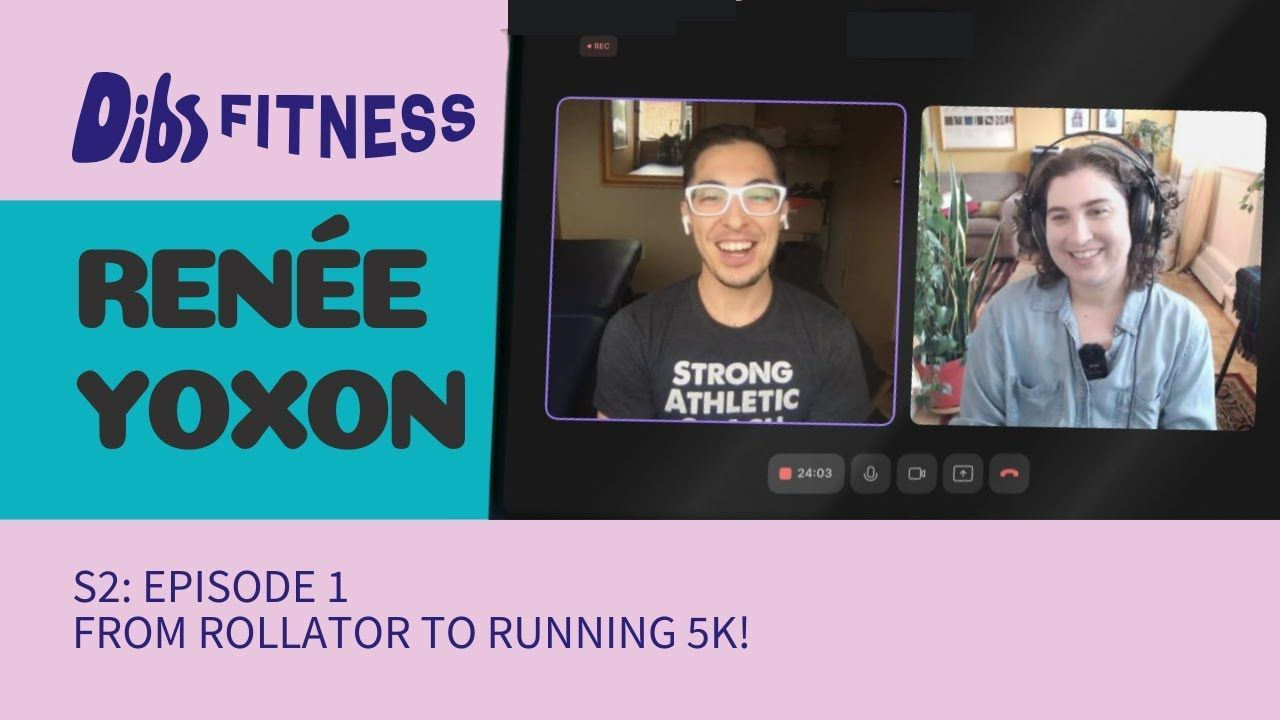 Fitness journey podcast interview with Dibs Fitness about chronic pain, joyful movement, and running