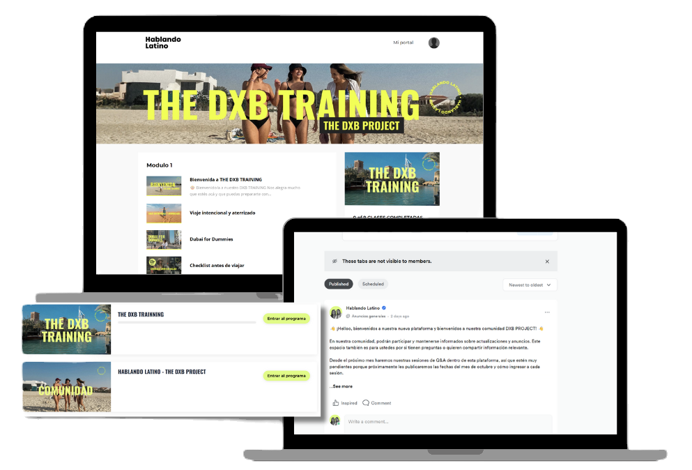 Mapa experto zonas residenciales Dubai DXB Training HablandoLatino precios búsqueda