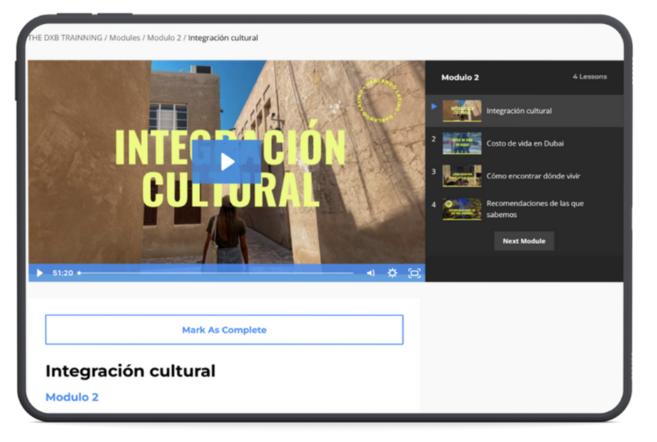 Integración Cultural DXB Training HablandoLatino: +10 clases Ana Manu expertos