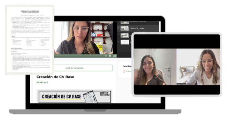 Alt text PERFECTO para esa foto (CV asesora Dubai). ​  Copia/Pega Exacto text "Asesoría especializada CV Dubai HablandoLatino: Editar crear trabajar en Dubai