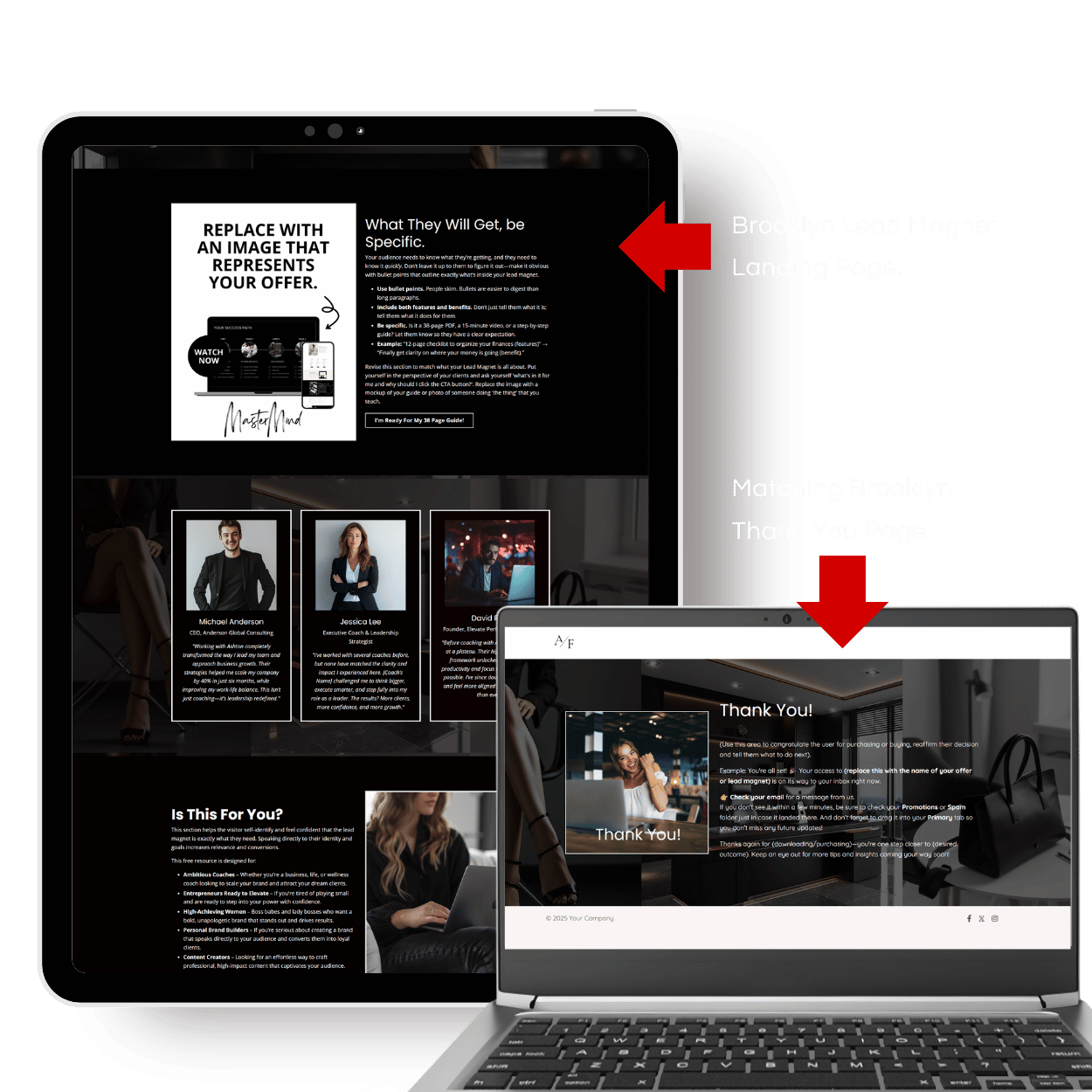 Screenshot of the Brooklyn Website Home Page