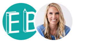 EBAcademics.com logo and photo of CEO - Caithlin Mitchel