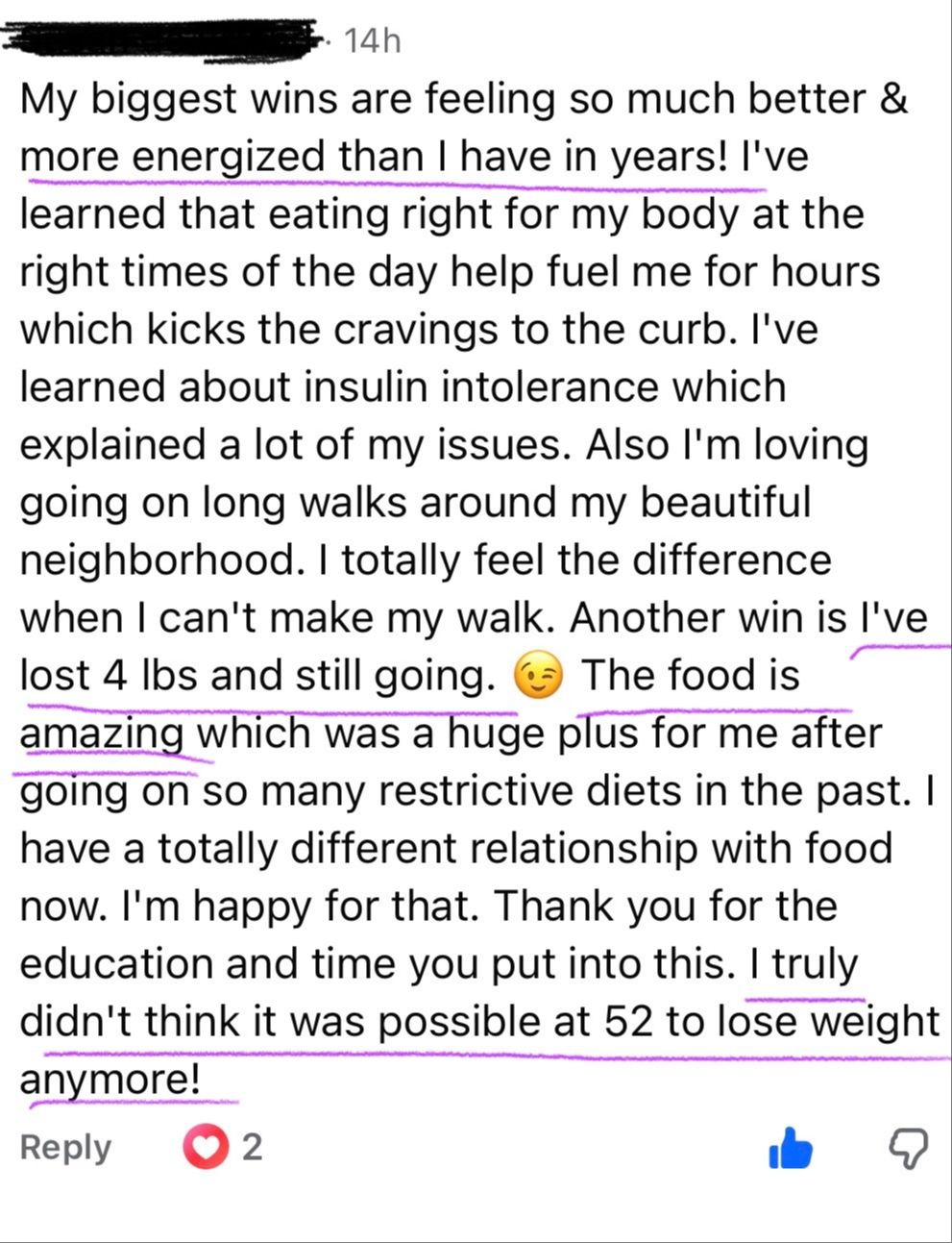 Testimonial screenshot 3