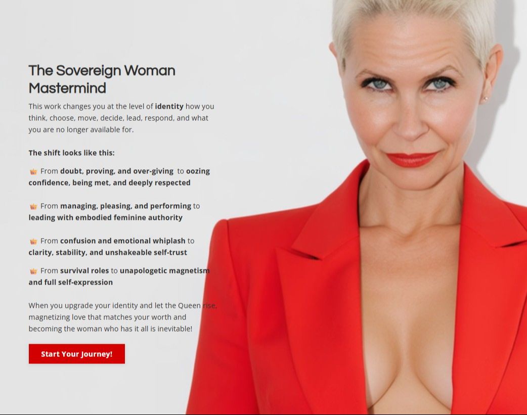 Sophie Deslauriers using the Empress Kajabi Sales Page