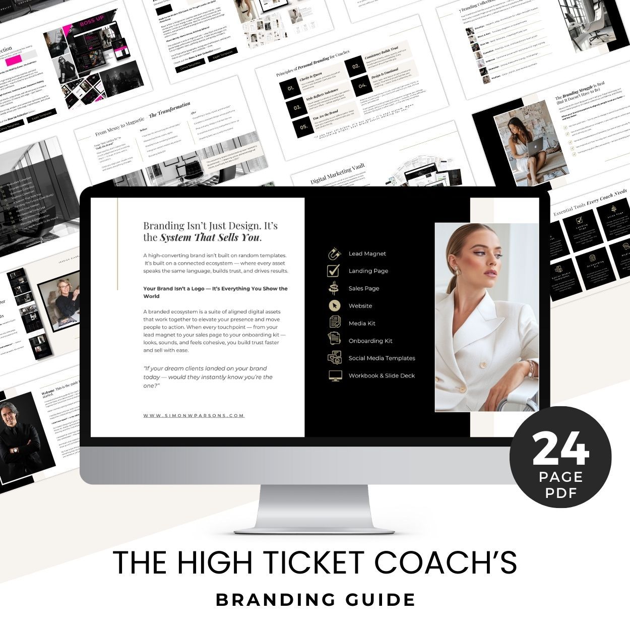 Includes the High Ticket Coach's Personal Branding Guide