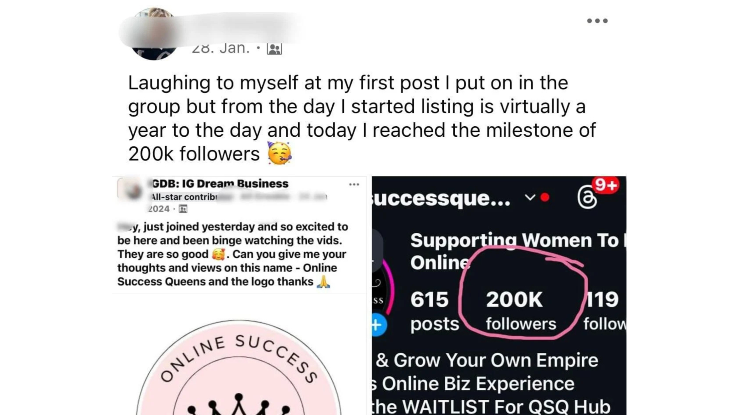 Image of a woman with short hair smiling, with a caption that reads, 'Julia made 11x ROI in 14 days. She put $2000 in and got $22,000 out for her course.'