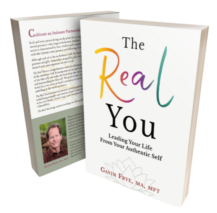 The Real You Book by Gavin Frye, Spiritual Therapist & Leadership Mentor