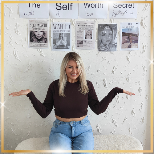 Female coach [Your Name] representing The Self Worth Secret, a self-worth and identity transformation brand for women