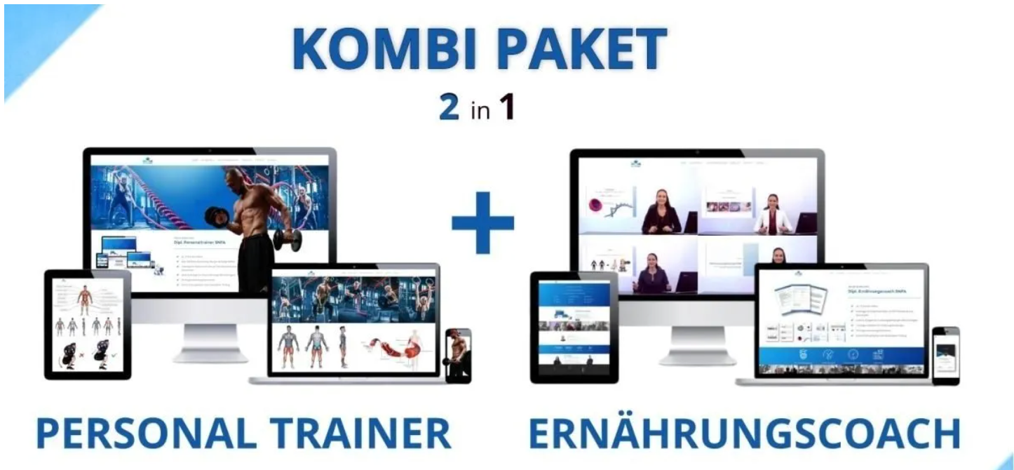 Anerkannte Fitness Ausbildung im Kombi Paket 