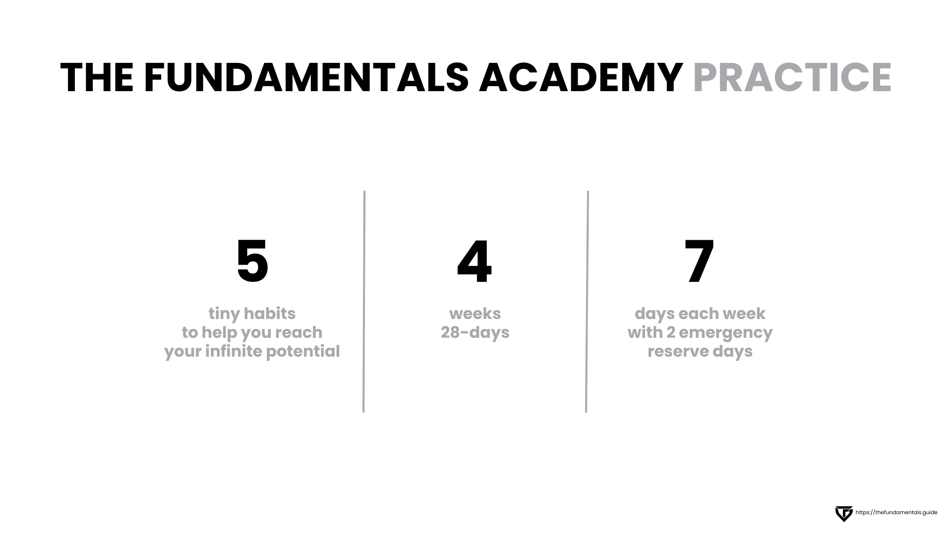 The Fundamentals Academy Practice