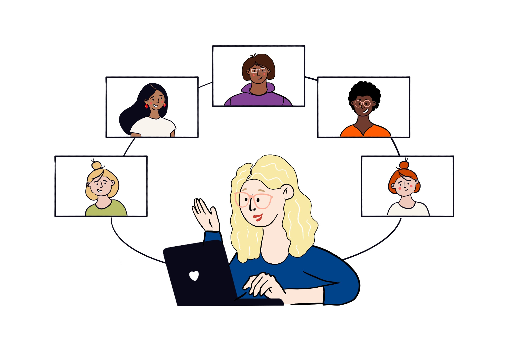 Personne qui tape sur un clavier