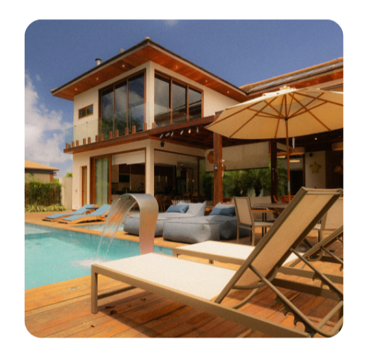 Luxury private villa with pool and jungle views