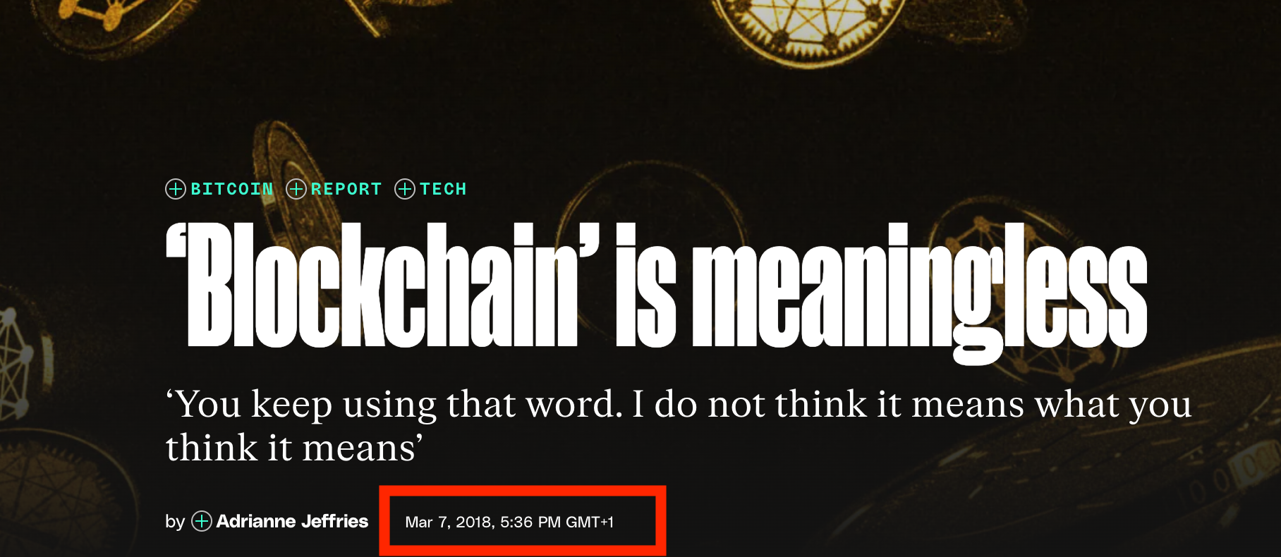 2018: Blockchain ist nutzlos