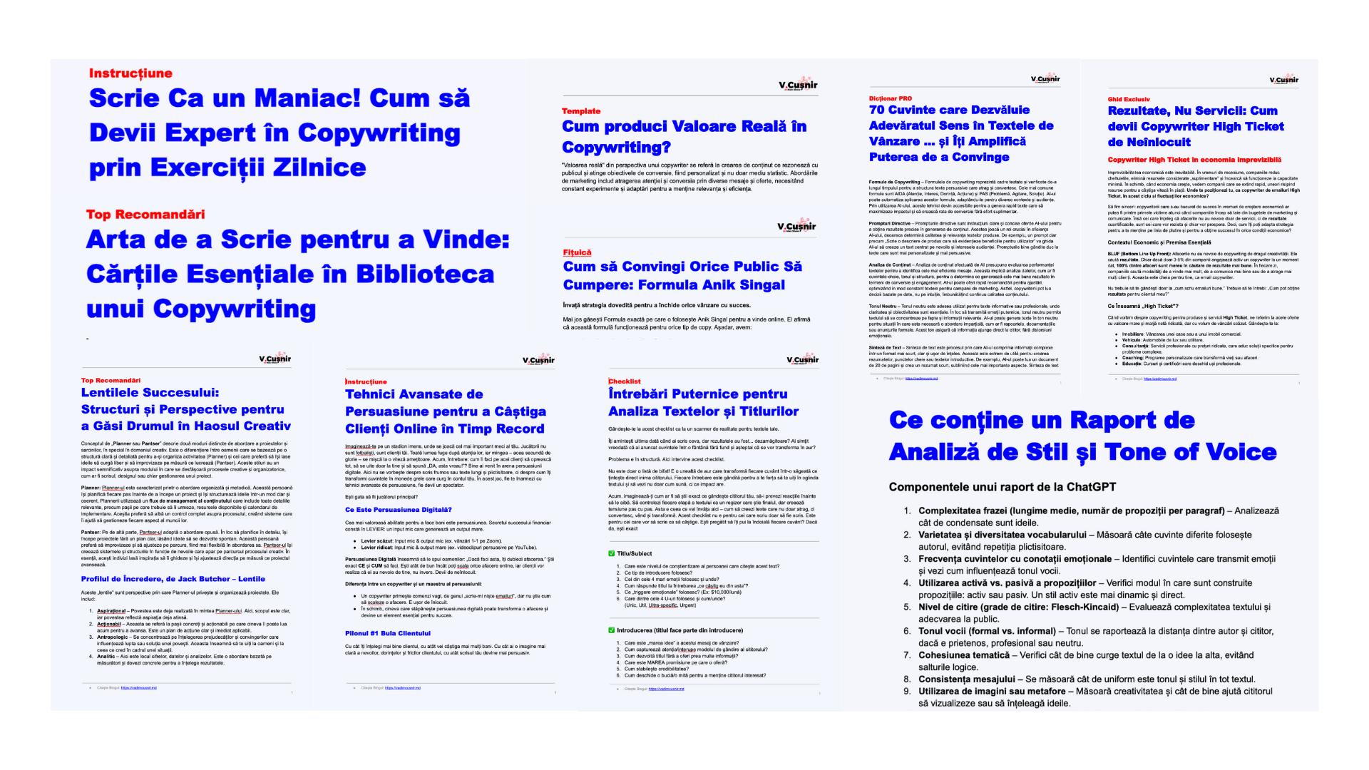 Copywriting Funcțional 4, Texte de Marketing