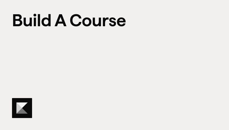 Build A Course
