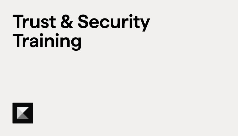 Trust and Security Training