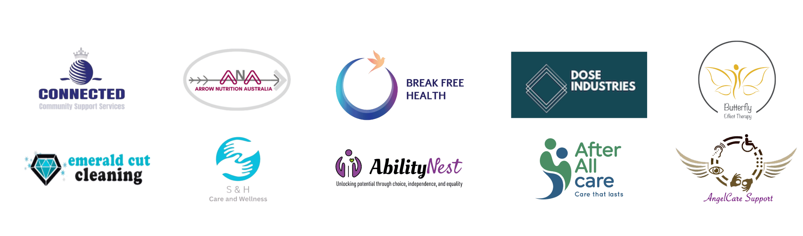 Company Logos of Our Services that have been trusted by hundreds of new and established NDIS Providers