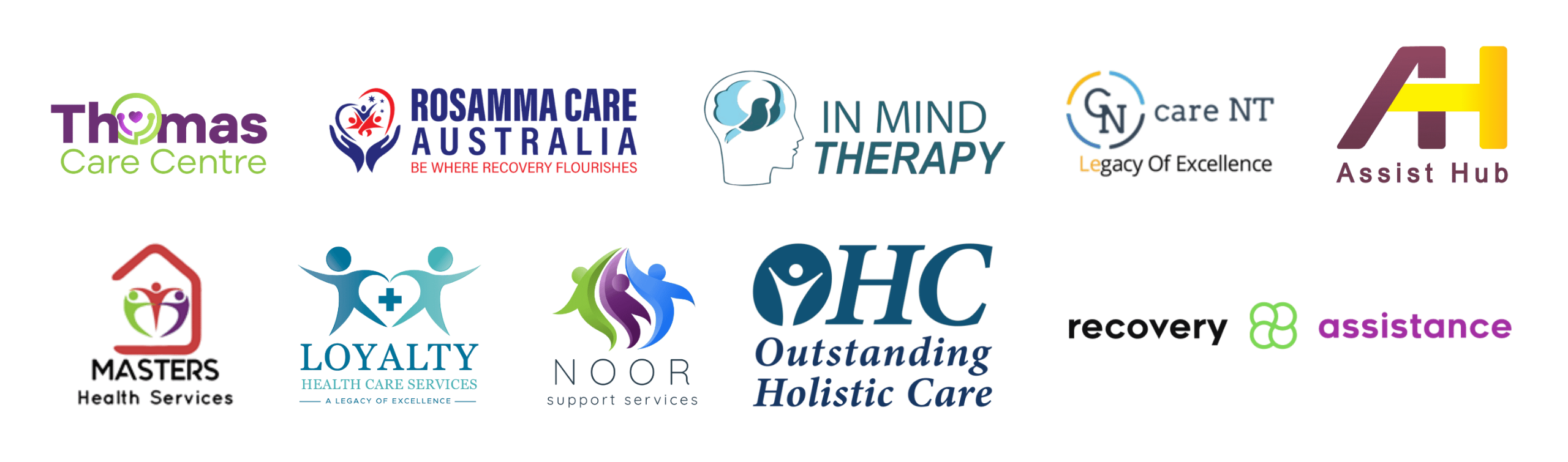 Company Logos of Our Services that have been trusted by hundreds of new and established NDIS Providers
