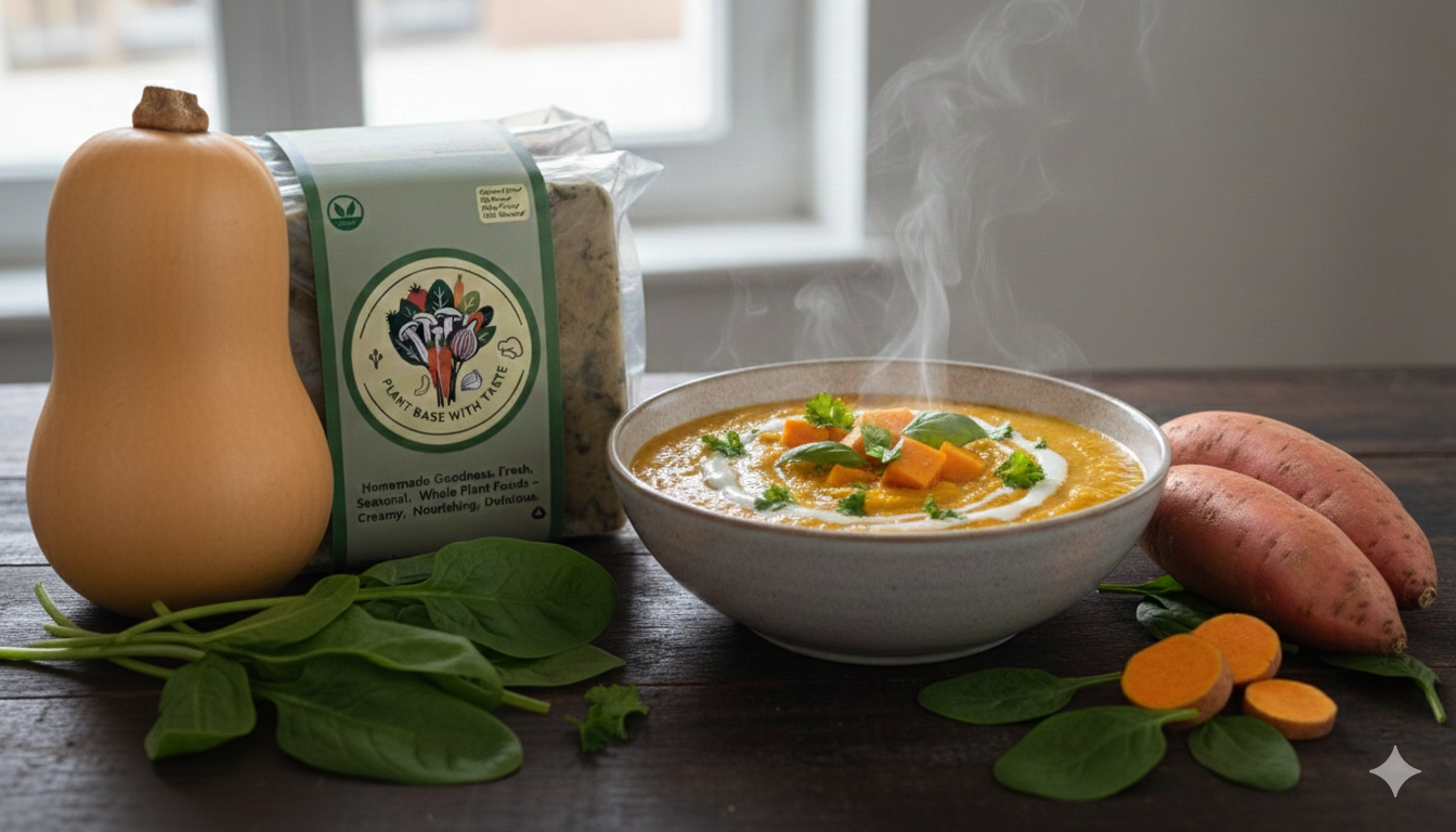 Creamy Butternut & Sweet Potato